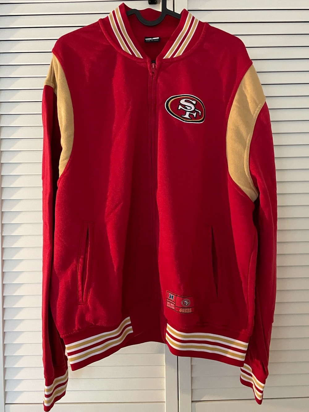 Men’s NFL San Francisco 49ers Zip Up Sweatshirt